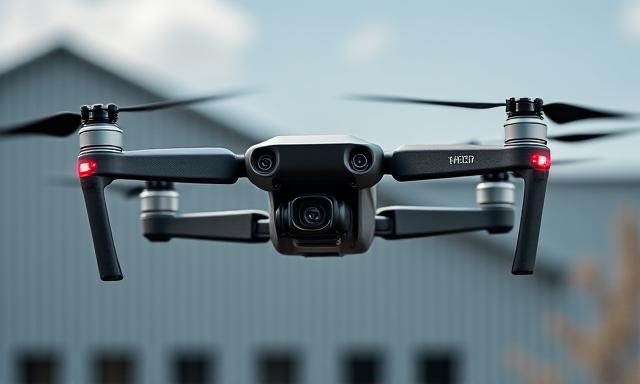 Inspeksi bumbung kilang menggunakan drona industri